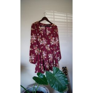 Floral Mini Dress Women's Size M